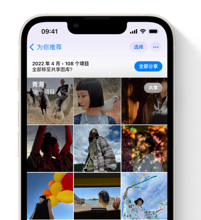 广东苹果维修网点分享在 iPhone 上使用共享图库 