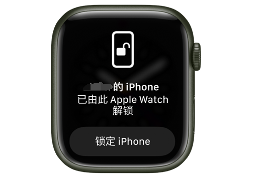 广东苹果手机维修分享用 AppleWatch 解锁配备面容 ID 的 iPhone方法 