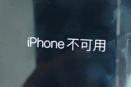 广东苹果服务网点分享锁屏界面显示“iPhone 不可用”如何解决 